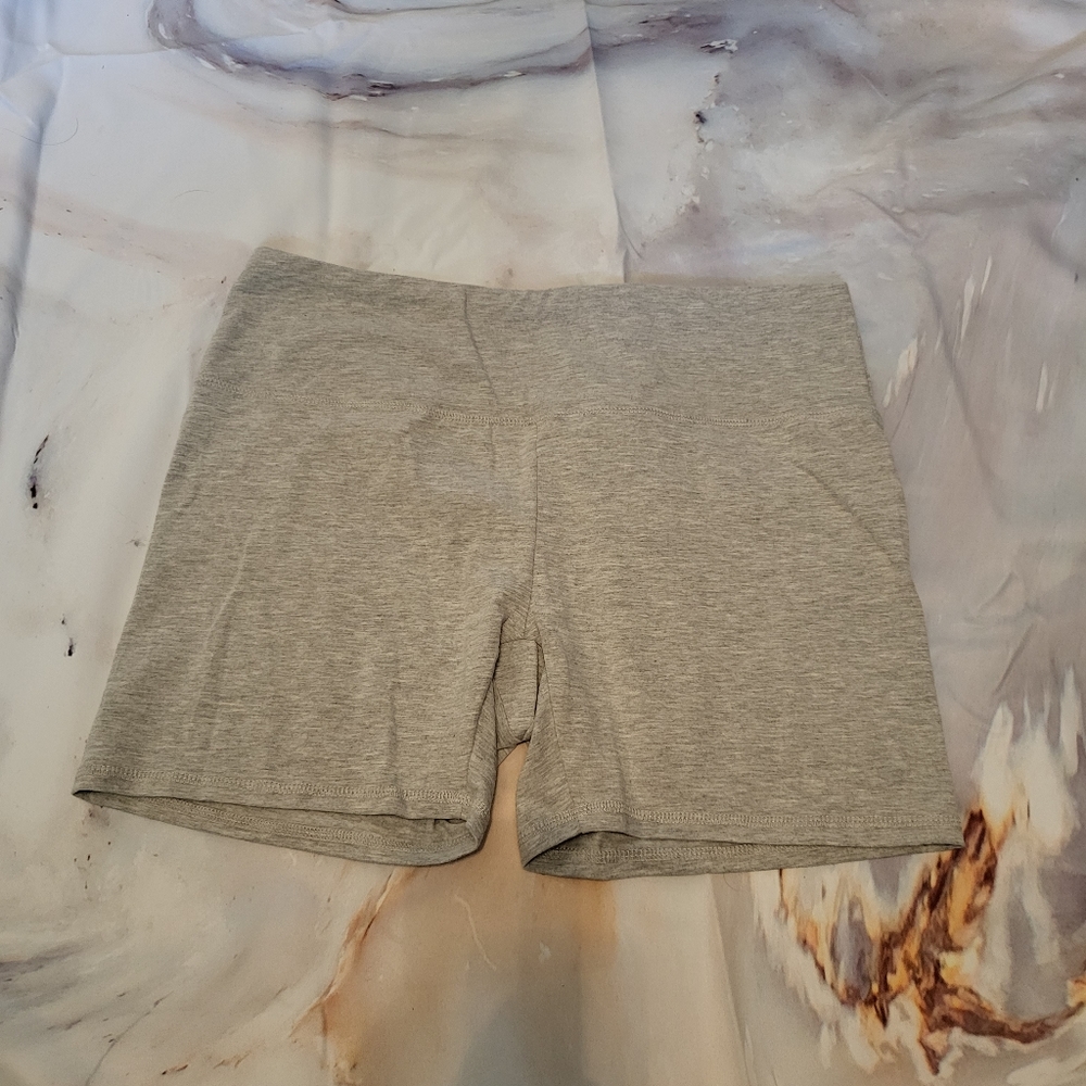 RBX Heather Gray Cotton Yoga shorts, size XL